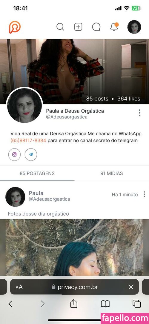 Paula A Deusa Orgástica #1